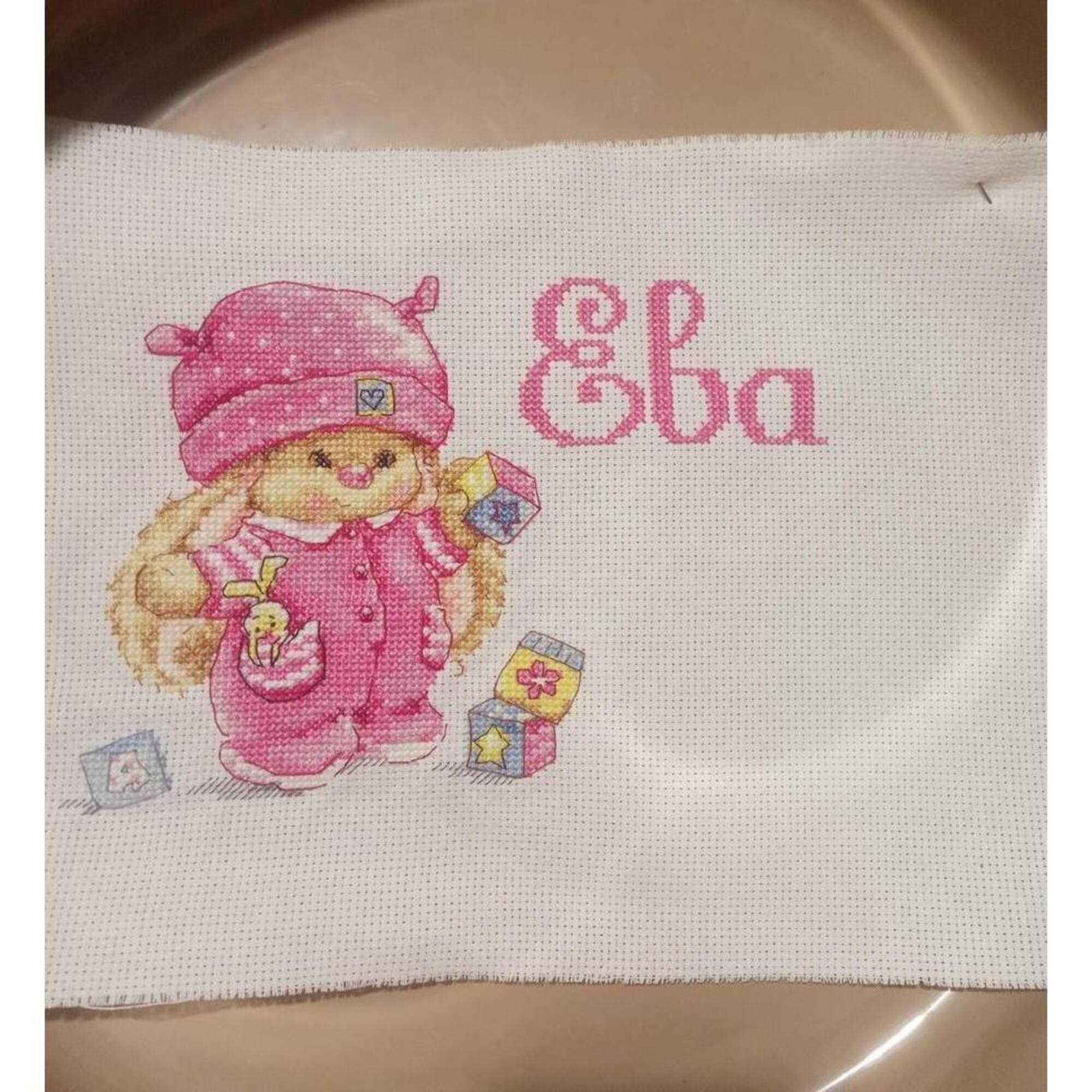 Alisa Rabbit Mi Baby Girl Cross Stitch Kit
